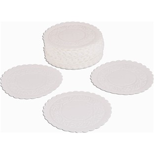 Patterned White Coaster